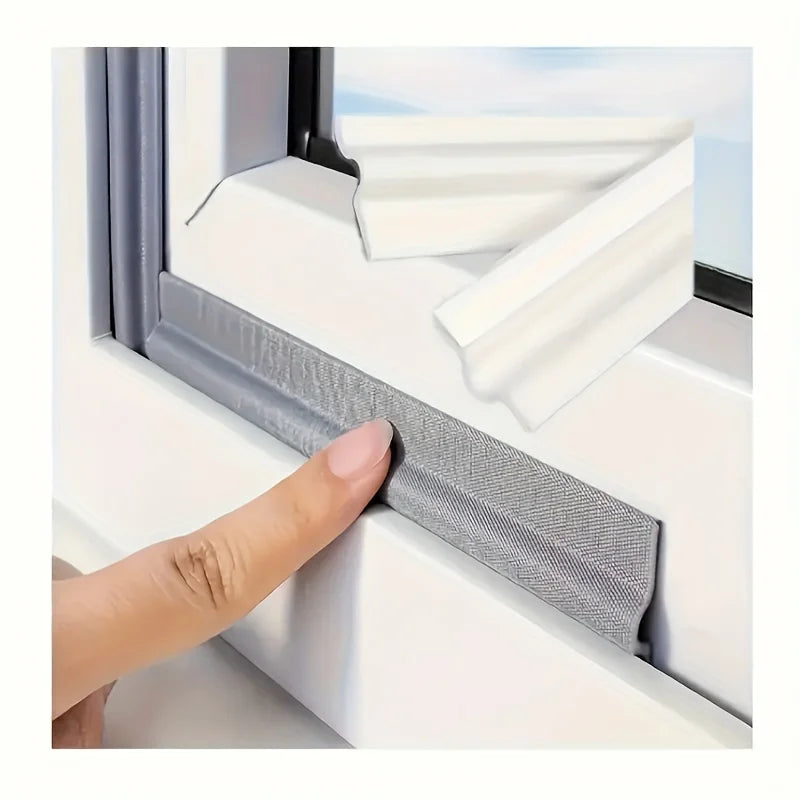 1 roll of self-adhesive weatherproof sealing strip for doors and windows - for dust, rain and noise reduction sealing tape Qme