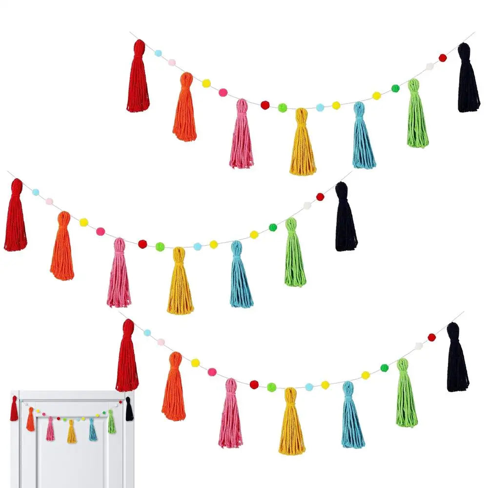 Boho Garland 3 Colorful Ribbon Seasonal Decorations Kindergarten Qme C China Mainland