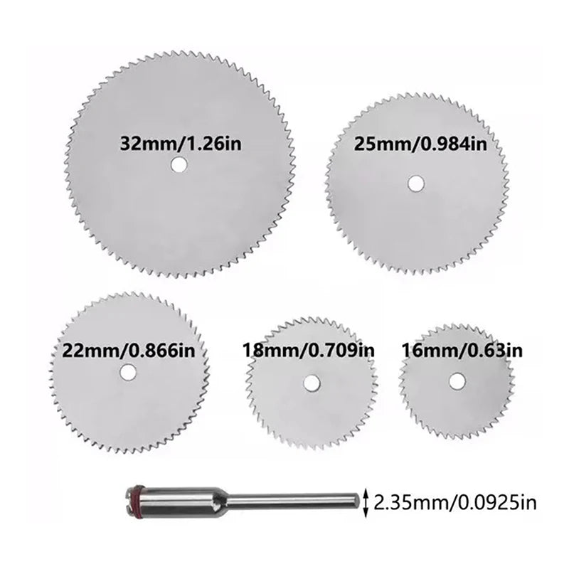 Stainless Steel Slice Metal Cutting Disc With 1 Mandre For Rotary Tools 16 18 22 25 32mm Cutting Disc Hand Tools Qme