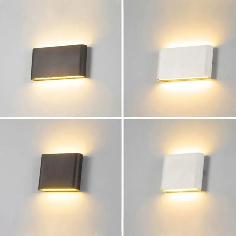 Waterproof Outdoor Wall Lamp LED Modern Lighting Fixtures Minimalist Indoor Outdoor Bedroom Balcony Porch Garden Deco Wall Light Qme
