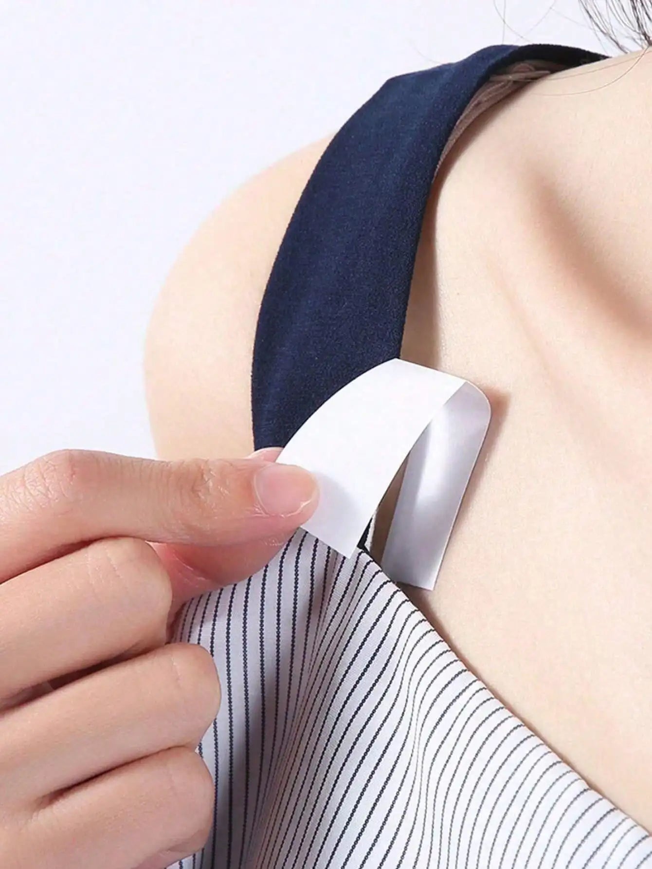 Shirt Anti Light Strip Collar Shoulder Strap Invisible Leak Proof Qme