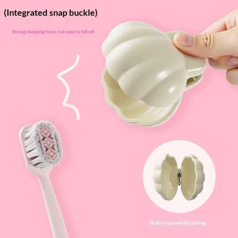 Toothbrush Head Protector Portable Clip Cap Shielding Against Dust Qme