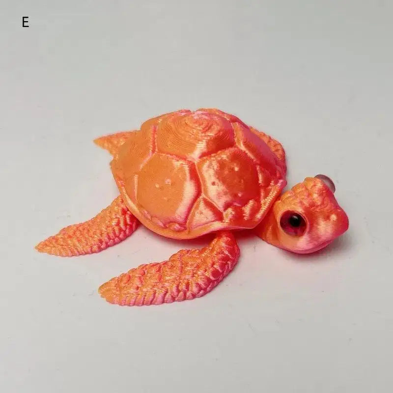 3D Printed Turtle Figurines Movable Joints Collection Desktop Decoration Ornaments Holiday Gifts Qme E