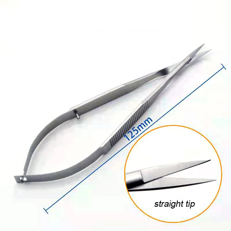 Castroviejo Corneal Scissors Capsule Membrane Titanium Stainles Steel Qme straight 1