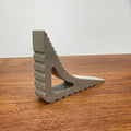 Rubber Door Stopper Reusable Shock Absorbent Block Wedge Doorstops Qme Grey