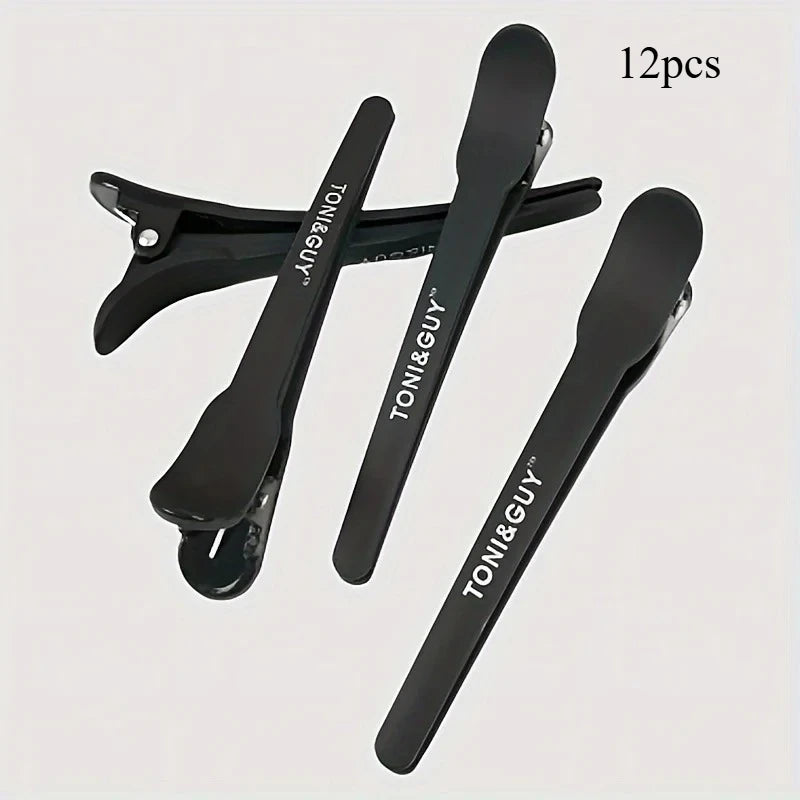 Professional hair clip,used for styling segmentation,anti slip seamless duckbill hair clip,suitable for hairdressers, salons Qme 12pcs