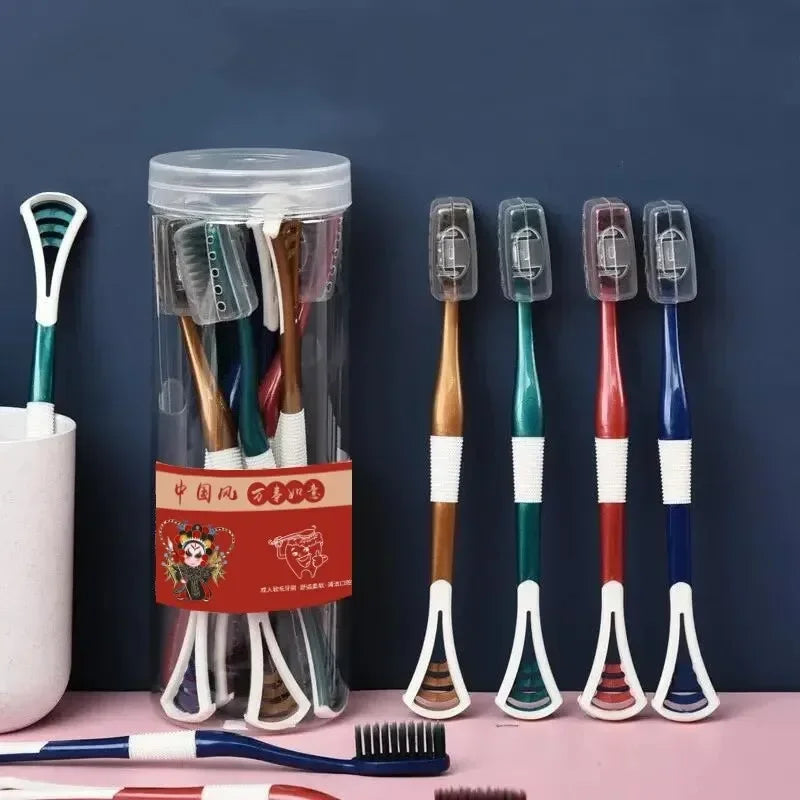 8 Packages Soft Fur Charcoal Toothbrush Couples Students Home Family Qme