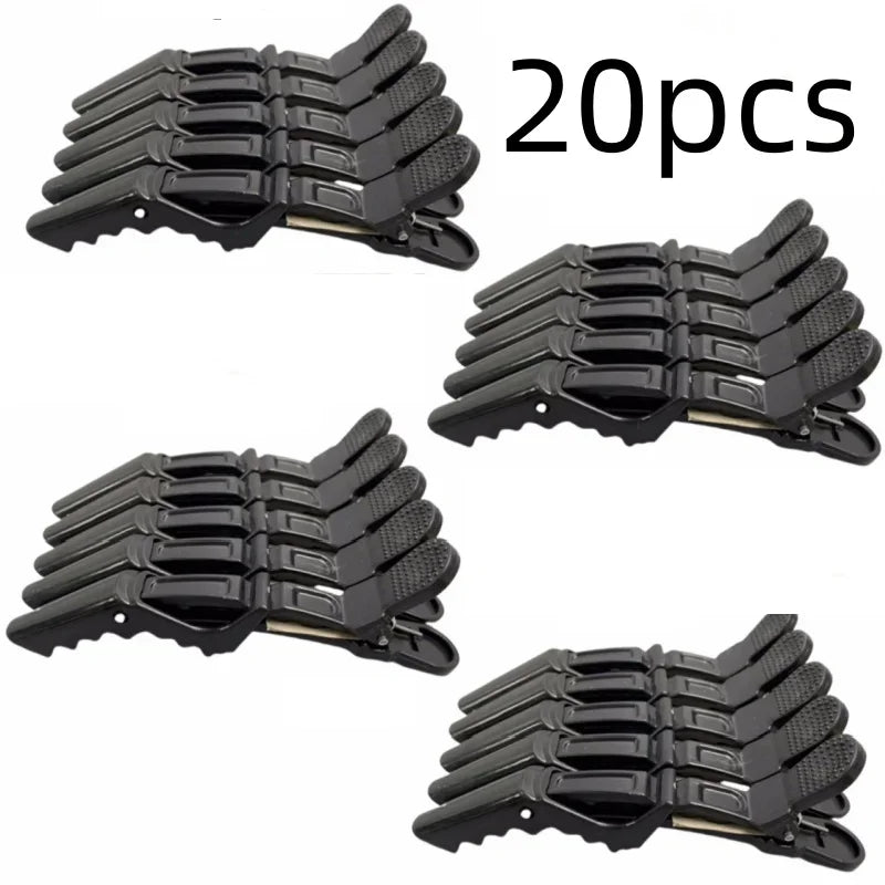 5-30pcs Alligator Hair Clip Plastic Nonslip Hairpin Black Pink Durable Hair Clamp Hairdressing Styling Accessories for Woman Man Qme 20pcs black
