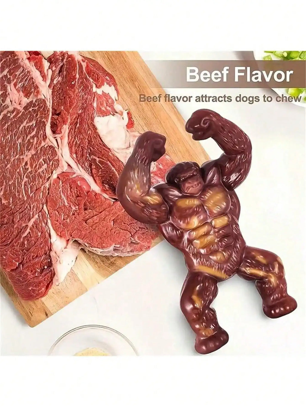 Beef Flavored Dog Toy Designed Specifically Aggressive Chewers Qme