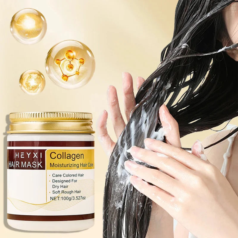 Collagen Moisturizing Hair Mask Care Nourishing Long-lasting Girls Qme