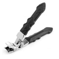 Curved Nail Clippers Large Opening Three Times Anti-splash Storage Qme black