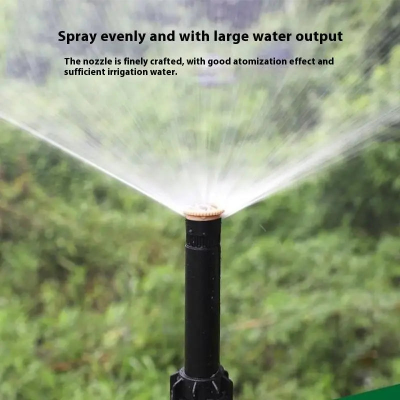 Sprinkler 360 Automatic Lift Scattering Ray Jet Watering Nozzle Lawn Qme