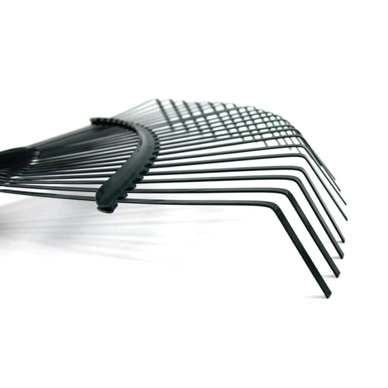 ^1Pc Shrub Rake Head 22 Toothed Garden Tool Grass Broom Shaped Steel Wire Non Toxic Agriculture Deciduous High Carbon Steel Qme