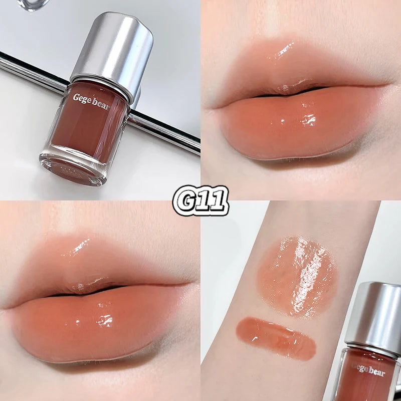 GEGE BEAR Water Light Mirror Lip Gloss Lasting Moisturizing Non-stick Qme GX1583-G11