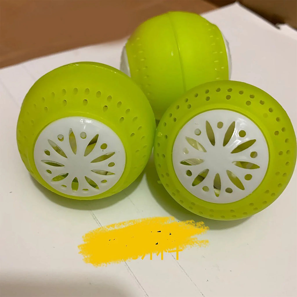 3Pcs Fridge Balls Refrigerator Ball Absorb Moisture Remove Odors Fridge Deodorizer Ball for Kitchen Home Kitchen Qme