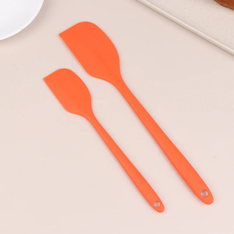 Silicone Spatula Cake Butter Cream Kitchen Baking Mixing Tool Non Qme Orange