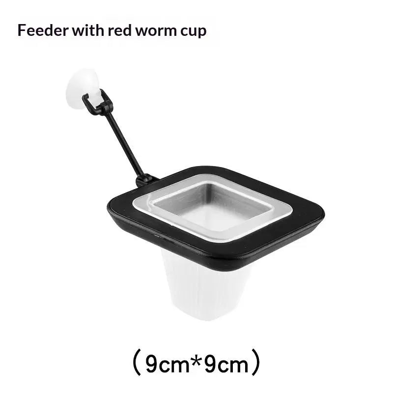 Aquarium Feeding Ring Fish Tank Floating Food Tray Feeder Square Qme A3