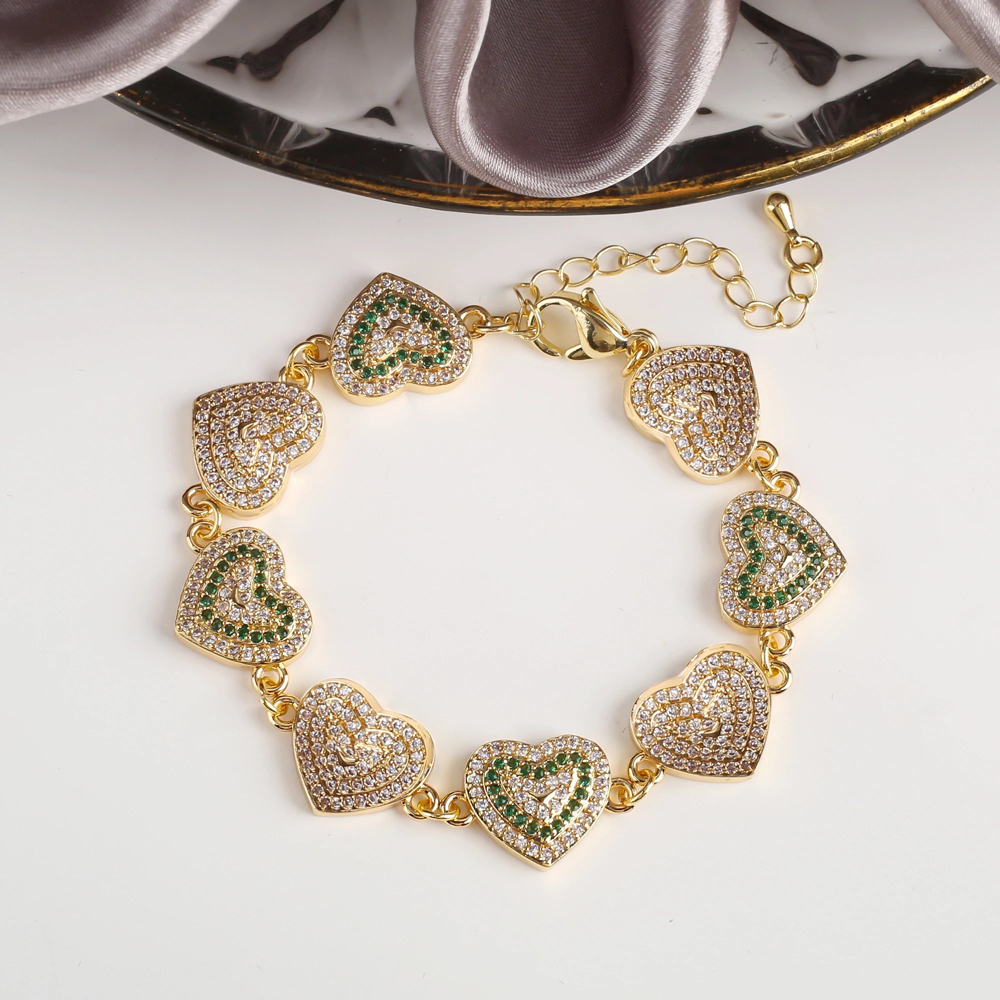 9 Colors Luxury Bear Shiny Zirconia Bracelet Classic Animal