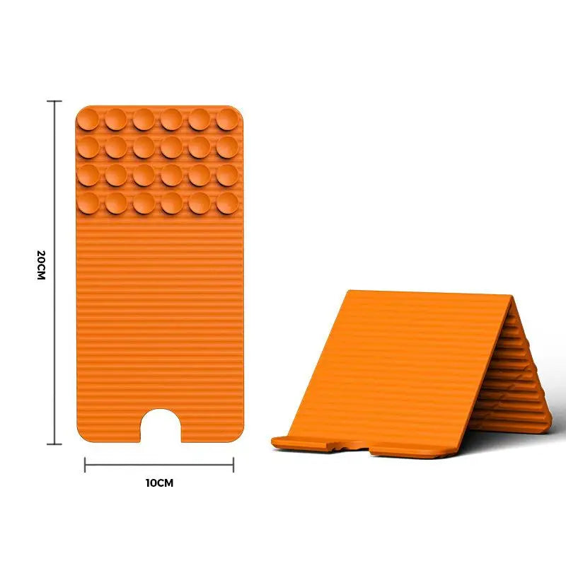 Portable Phone Tablet Stand Flexible Silicone Foldable Desktop Holder Qme A4