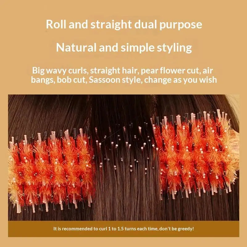 Detangling Comfortable Handle Salon Supplies Hair Styling Comb Round Qme