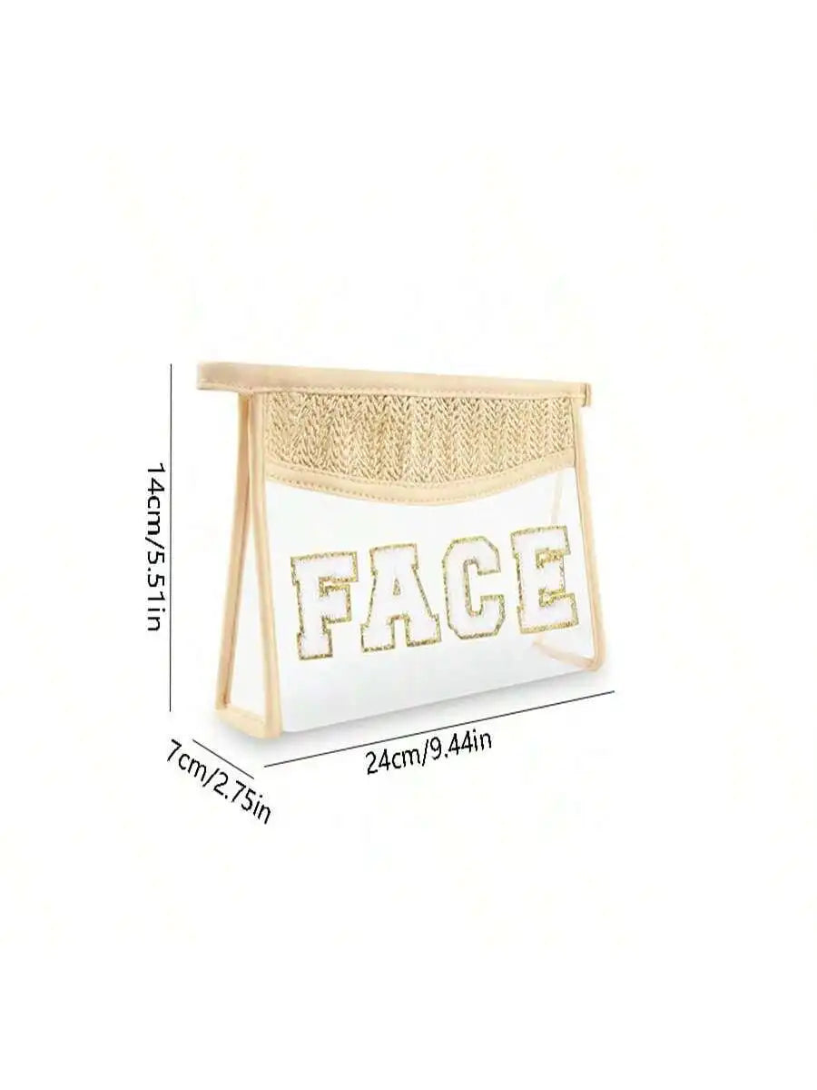 Transparent Makeup Bag Storage Waterproof Zipper Women's Toilet Qme