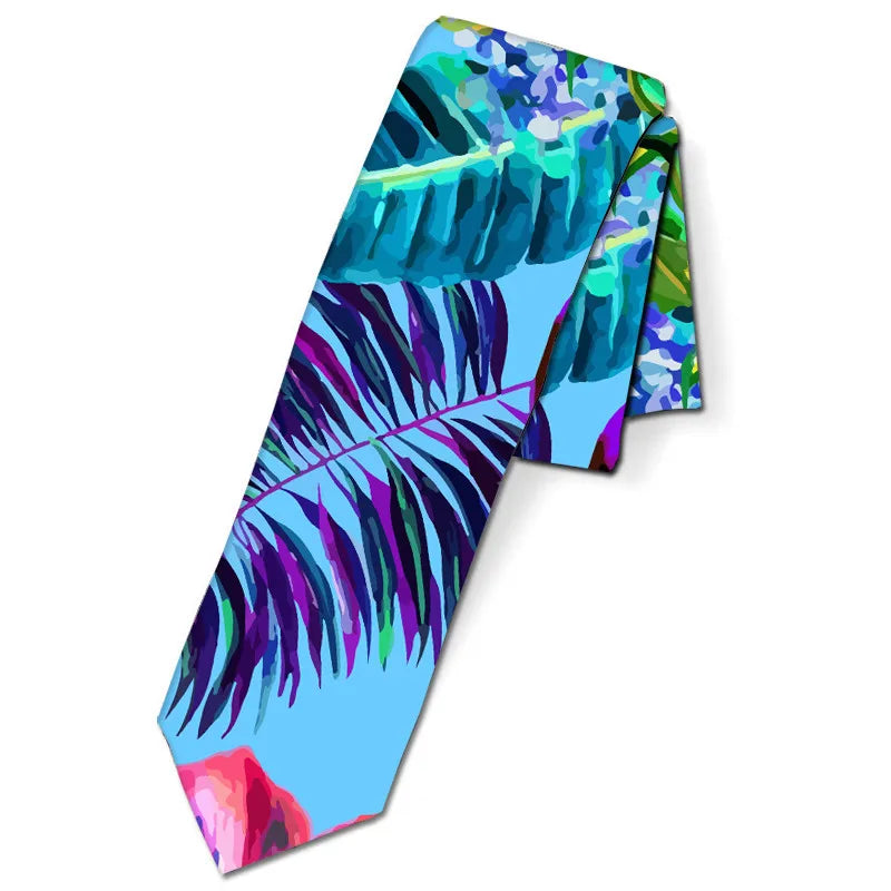 Red Skull Tie Personality Humor Men's Business Leader Ladies Party Qme type1
