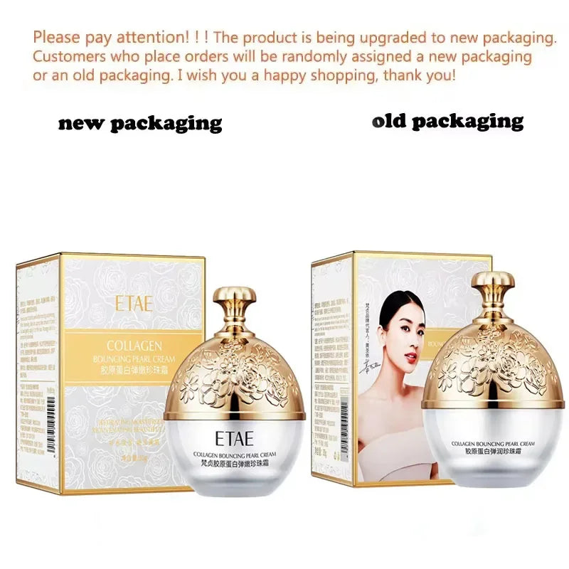 Collagen Pearl Filling Facial Cream For Face Women Lifting Firming Moisturizing Korean Cream Face Cream Skin Care Qme