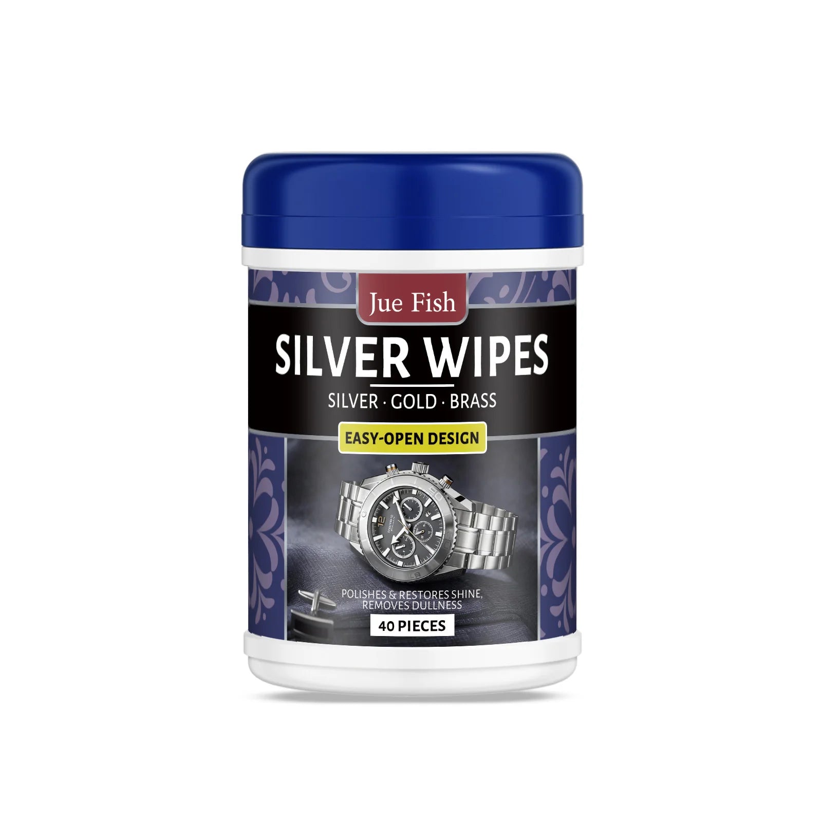 Silverware Cleaning Wipes Cleans Dirt Polishes & Restores Shine Removes Dullness Refurbishment Silver Jewelry Metal Maintenance Qme 40pcs Boxed
