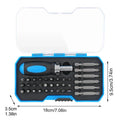 Screwdriver Ratchet Ergonomic Handle Multi Bit Repair Tool 34-Piece Qme China Mainland A
