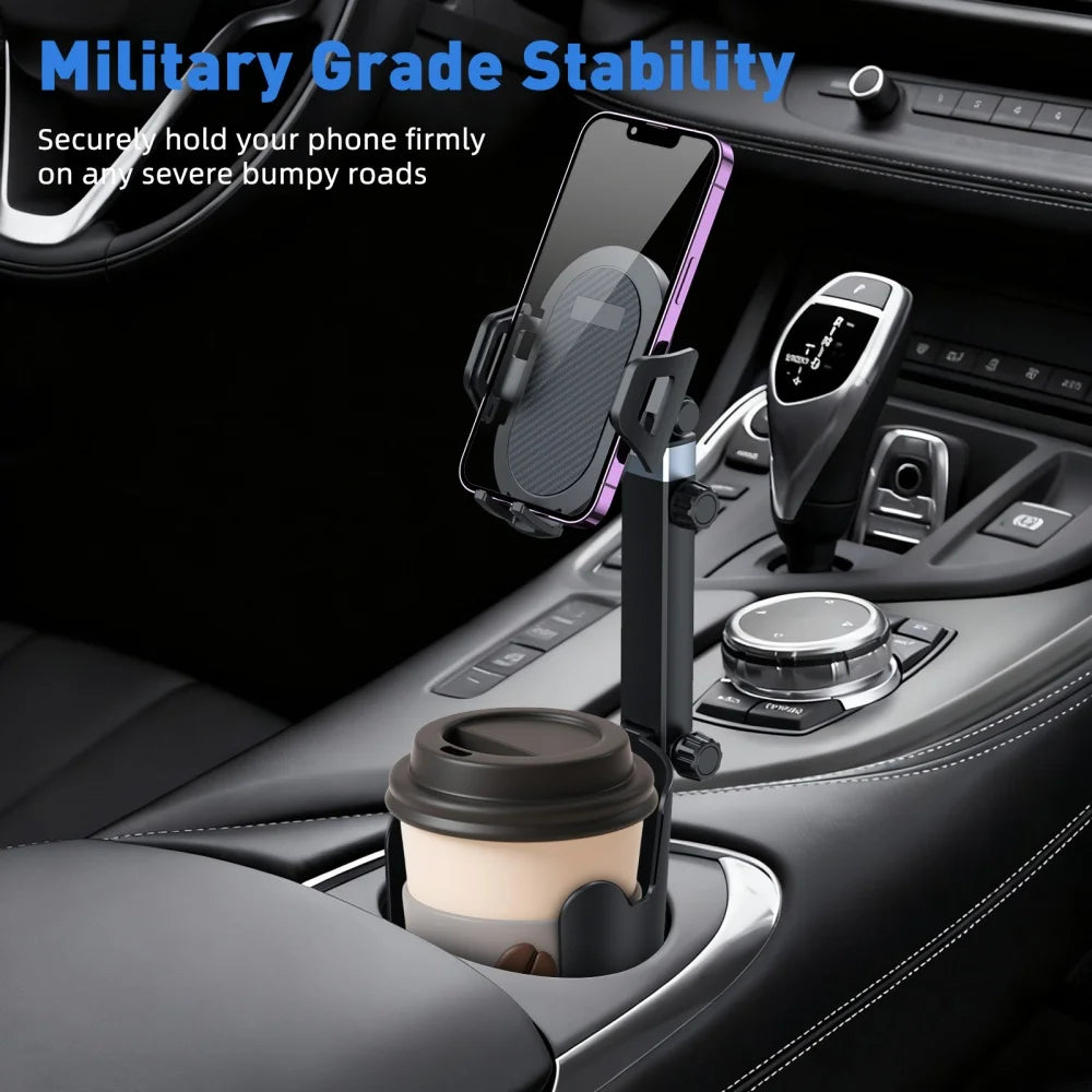 Car Cup Holder Phone Mount Expander Car Cell Phone Holder 360 Rotation Cup Holder Expander Smartphone Auto Interior Accessories Qme