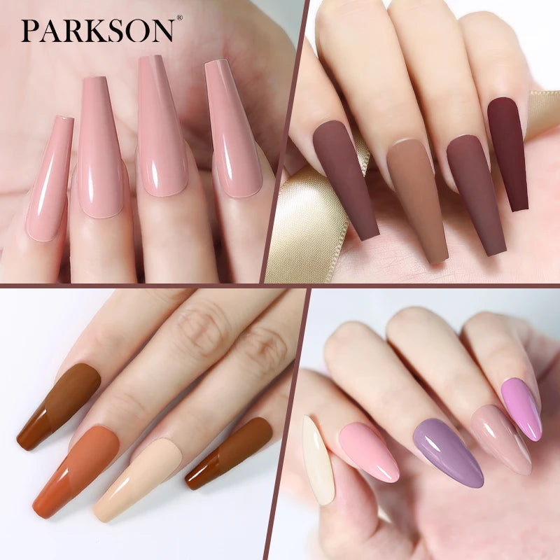 Parkson Colorful Nail Gel Polish Lacquer Soak Off UV LED Long Lasting Qme