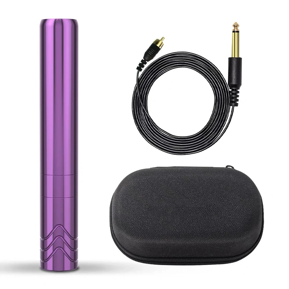 New MINI Rotary Permanent Makeup Tattoo Machine PMU Microblading Pen Portable Powerful Motor 2.5mm Stroke Supply Qme Purple MINI 1