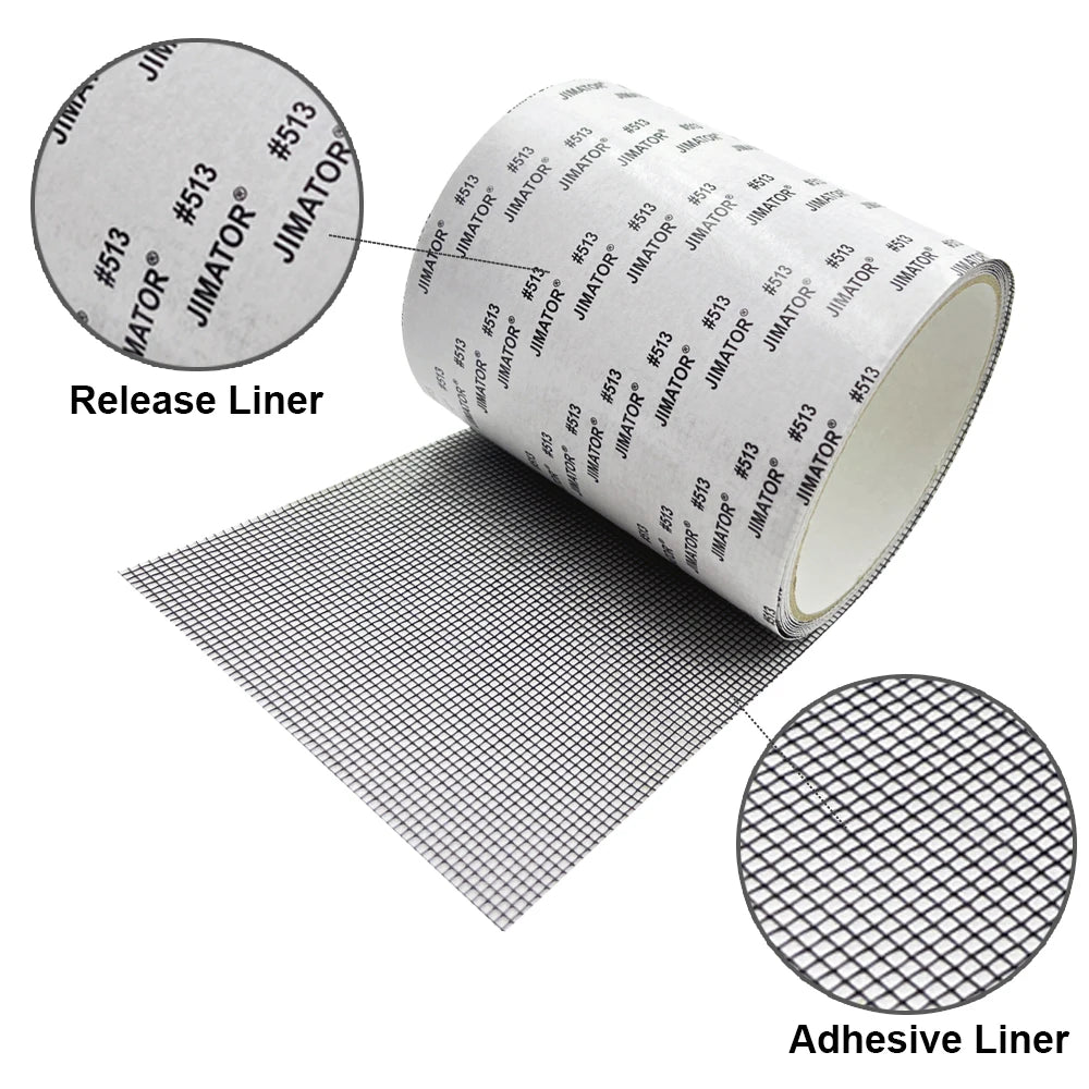 Window Mosquito Net Repair Tape Self-Adhesive Window Screen Repair Patch Strong Anti-Insect Fly Mesh Broken Holes Repair tape Qme