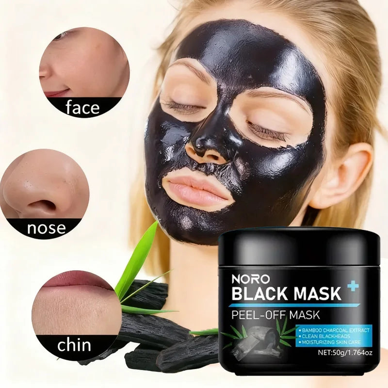 Bamboo Charcoal Tear Facial Mask Clean Blackheads Moisturize Lock Qme