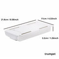 1PCS White SelfAdhesive Storage Drawer Box Makeup Pencil Tray Desk Hidden Under Stand Self-adhesive Under-drawer Storage Box New Qme 1pc S