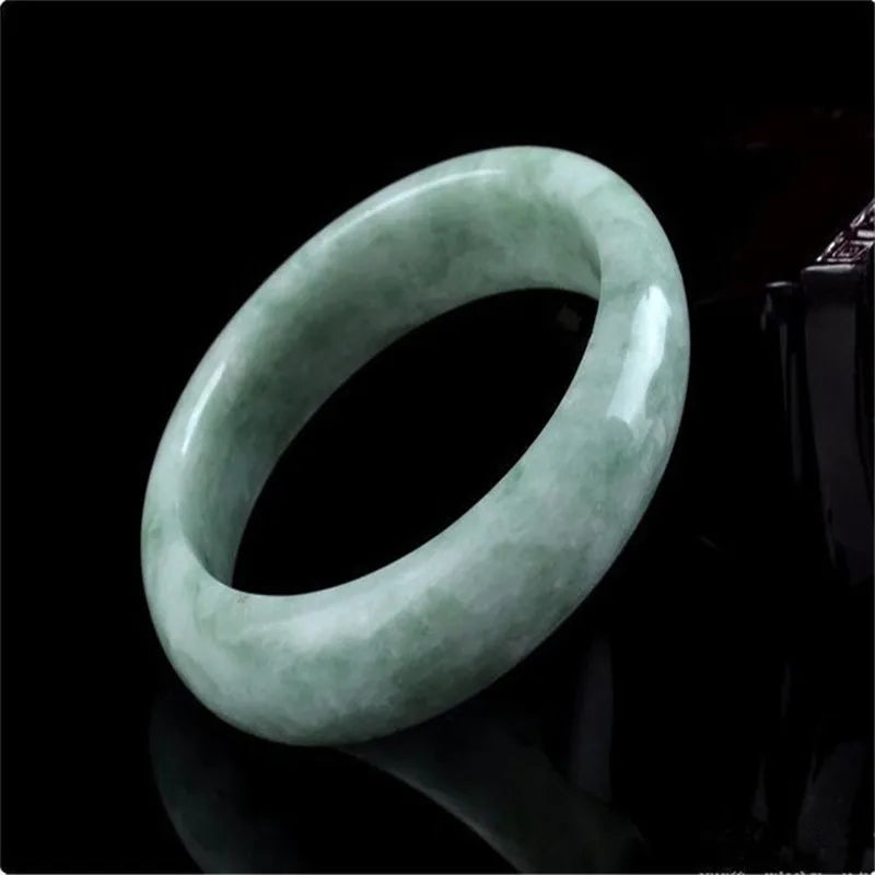 Real Grade A Natural Jade Bangle Women Healing Jewelry Genuine Chinese Jades Stone Bangles Jadeite Bracelet Girlfriend Mom Gifts Qme