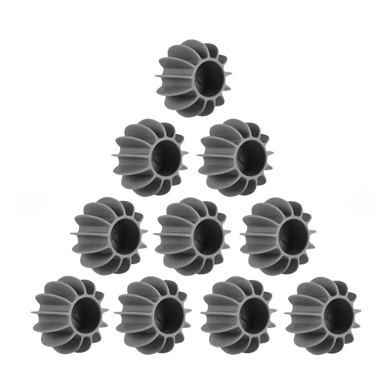 Silicone Laundry Ball Reusable Clothes Hair Cleaning Tool Pet Hair Remover Washing Machine Homeuse Cat Hair Catcher Laundry Ball Qme 10pcs grey