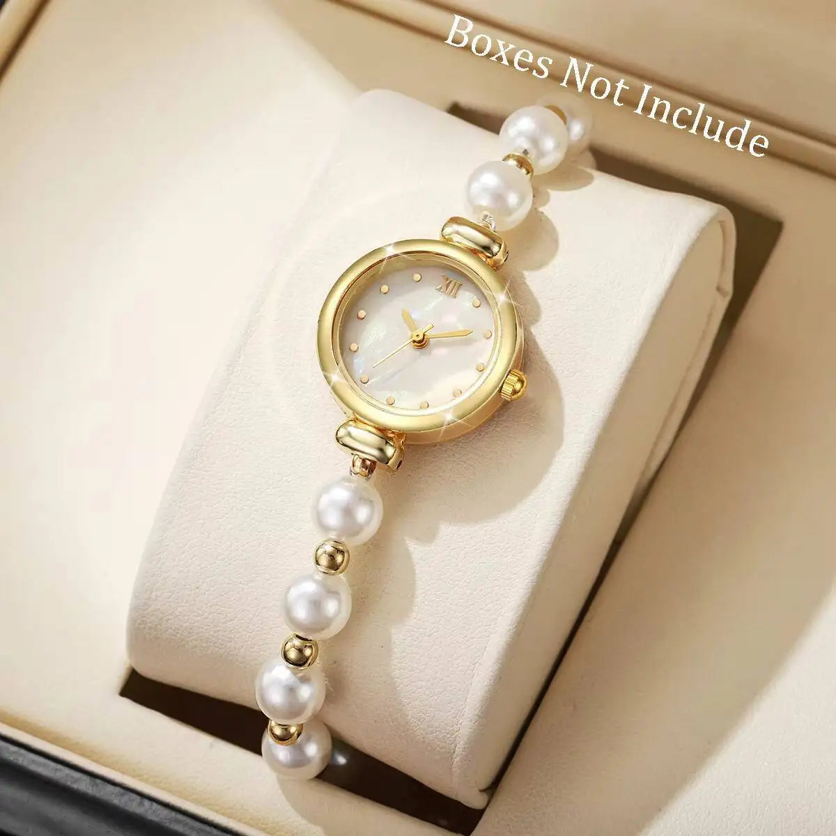European and American fashion trend watches, fashionable simple scale student watches, women's bracelet watches Qme gold