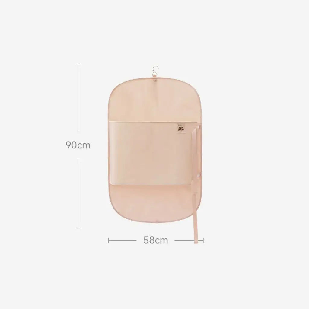 Closet Garment Storage Pouch Collapsible Compression Dust Bag Upright Qme pink M