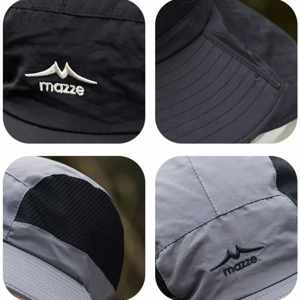 Fashion Mesh Men Fishing Hat UV Protection Sunscreen Male Fisherman Cap Mountaineering Portable Outdoor Sun Hat Hiking Qme