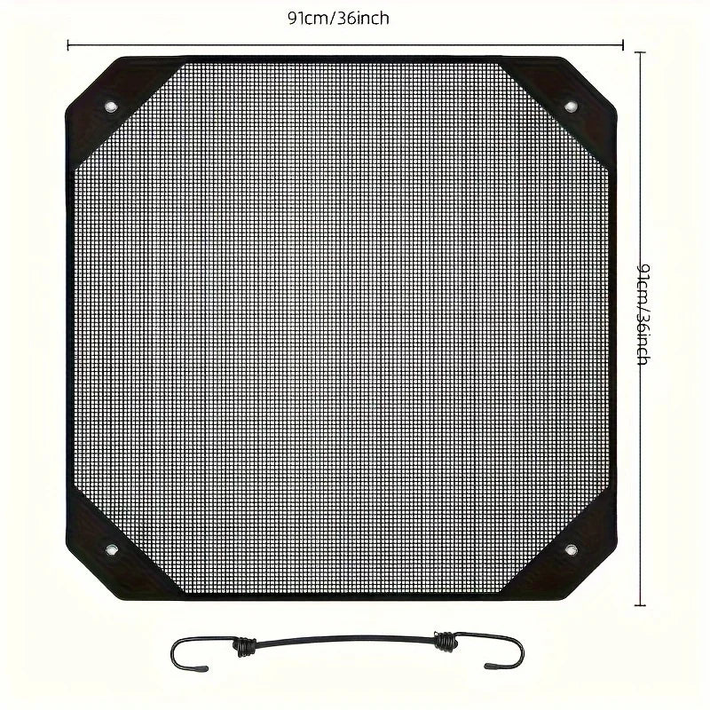 1pc, Durable Outdoor Air Conditioner Cover Water Resistant Fabric, Windproof Design, Protects Against Dust And Cold Air, Qme