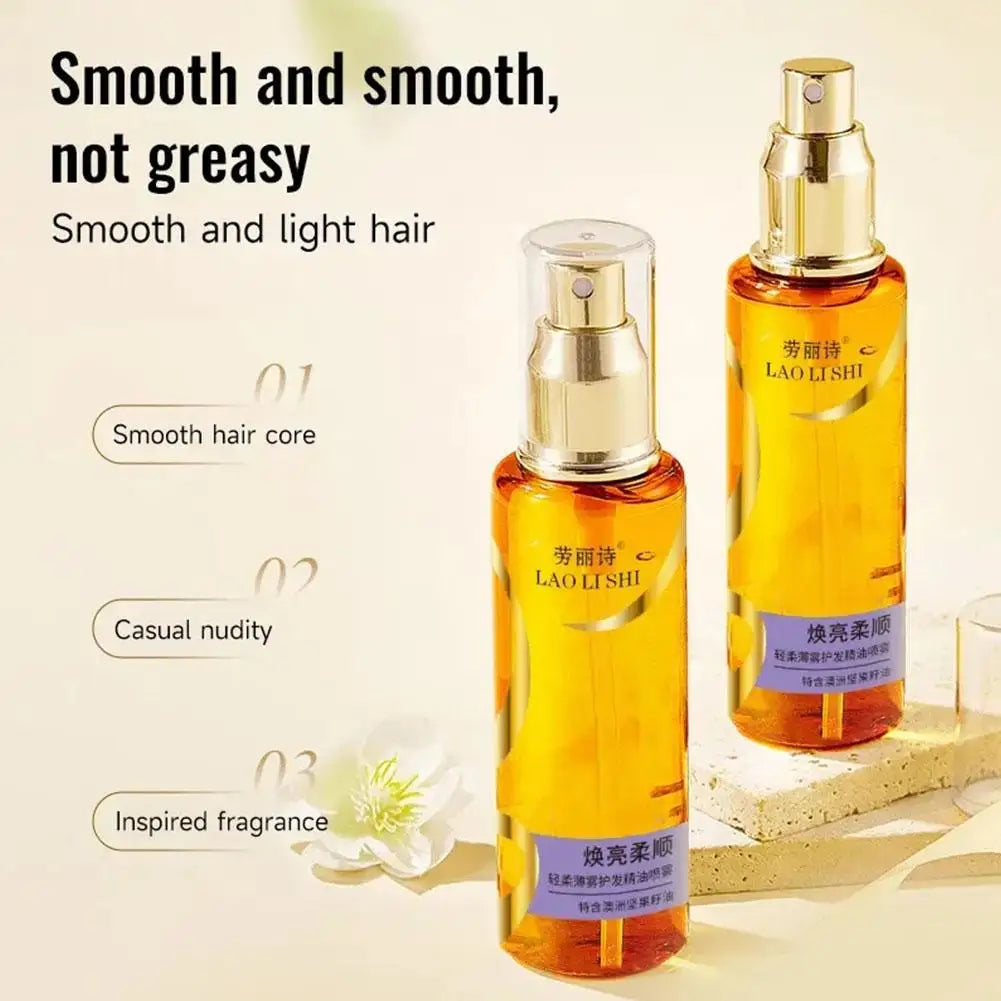 1 2 Shine Hair Serum Dry Lightweight Oil Hydrating Mist Split Ends Qme