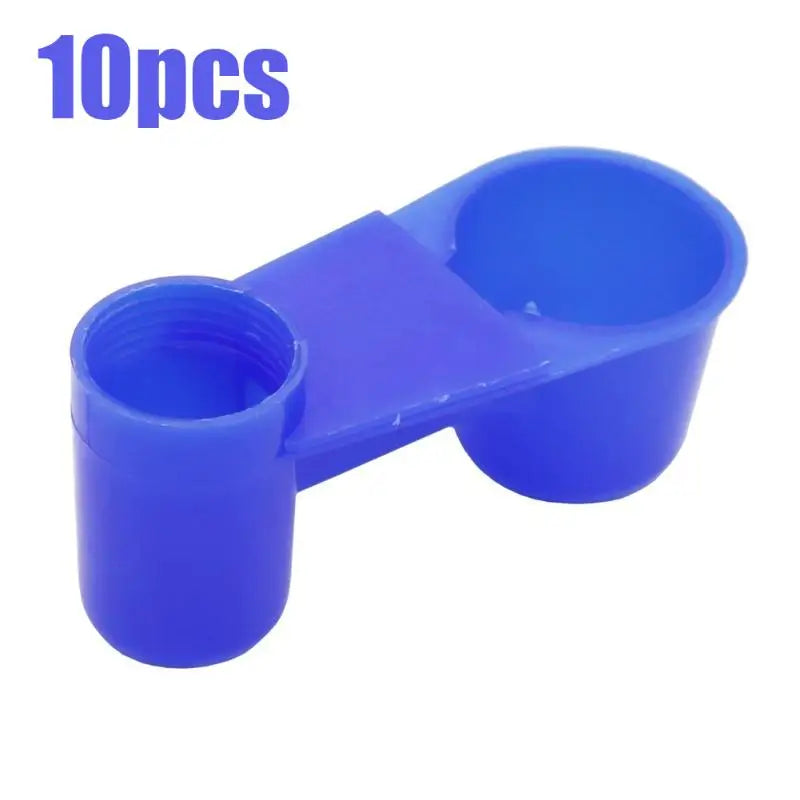 20PCS Pigeons Bird Drinker Feeder Fit For Soda Pop Water Bottle Cup For Chicken Birds Feeder Trough Animal Feeding Accessories Qme 10pcs Cup