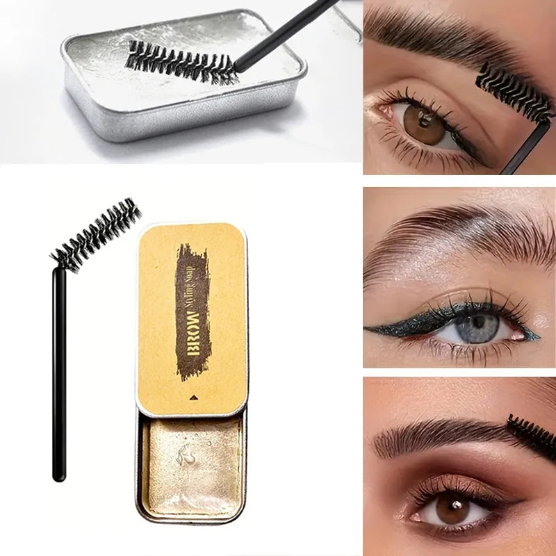 Eyebrow Styling Wax Setting Gel Waterproof Natural Long-lasting Qme