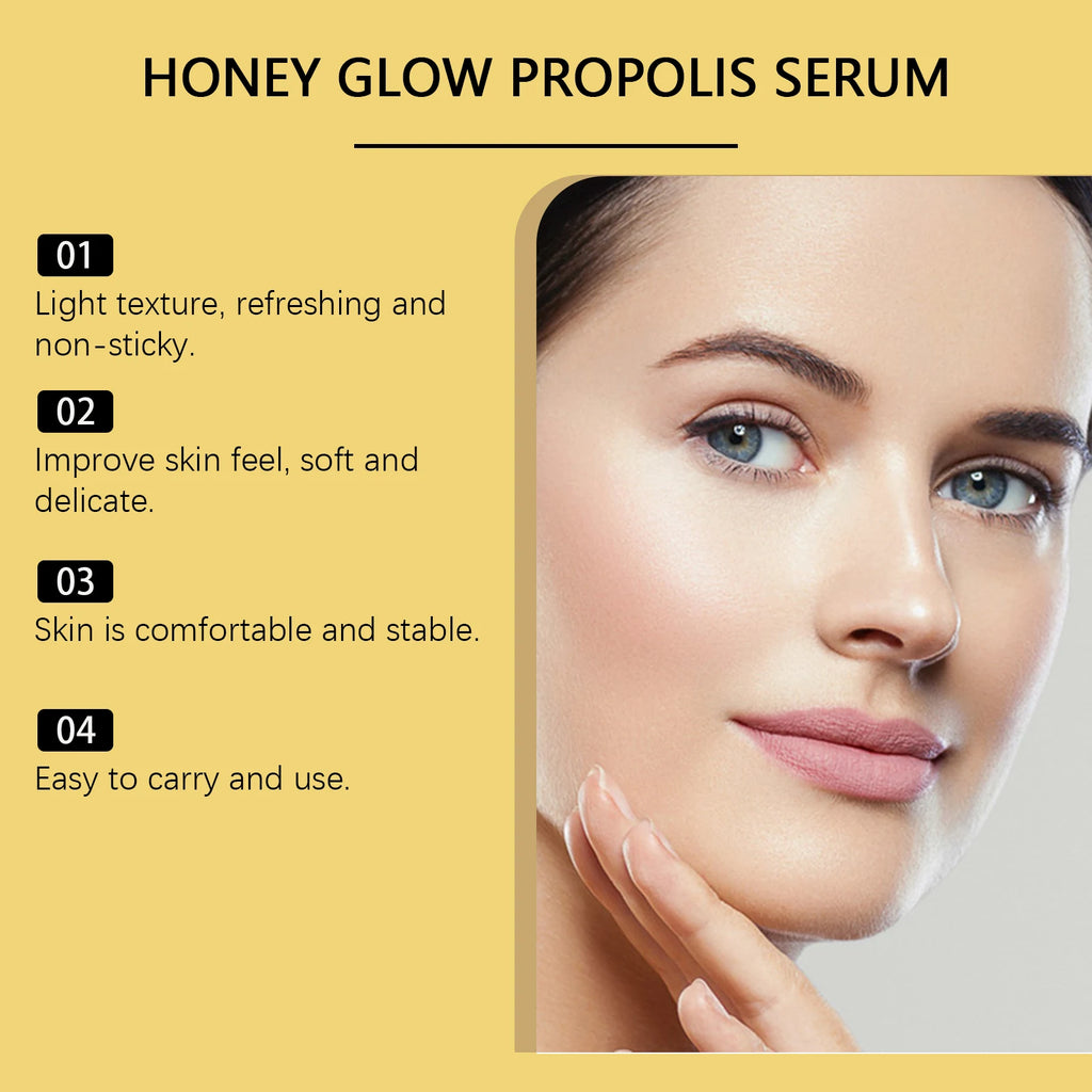 Propolis Facial Essence Improves Acne and Marks,Supports Moisturizing and Inflamed Skin Natural Organic Propolis Skin Care Serum Qme