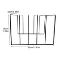 Record Holder Albums Black Iron Book Organizer Rack File Folder Qme L