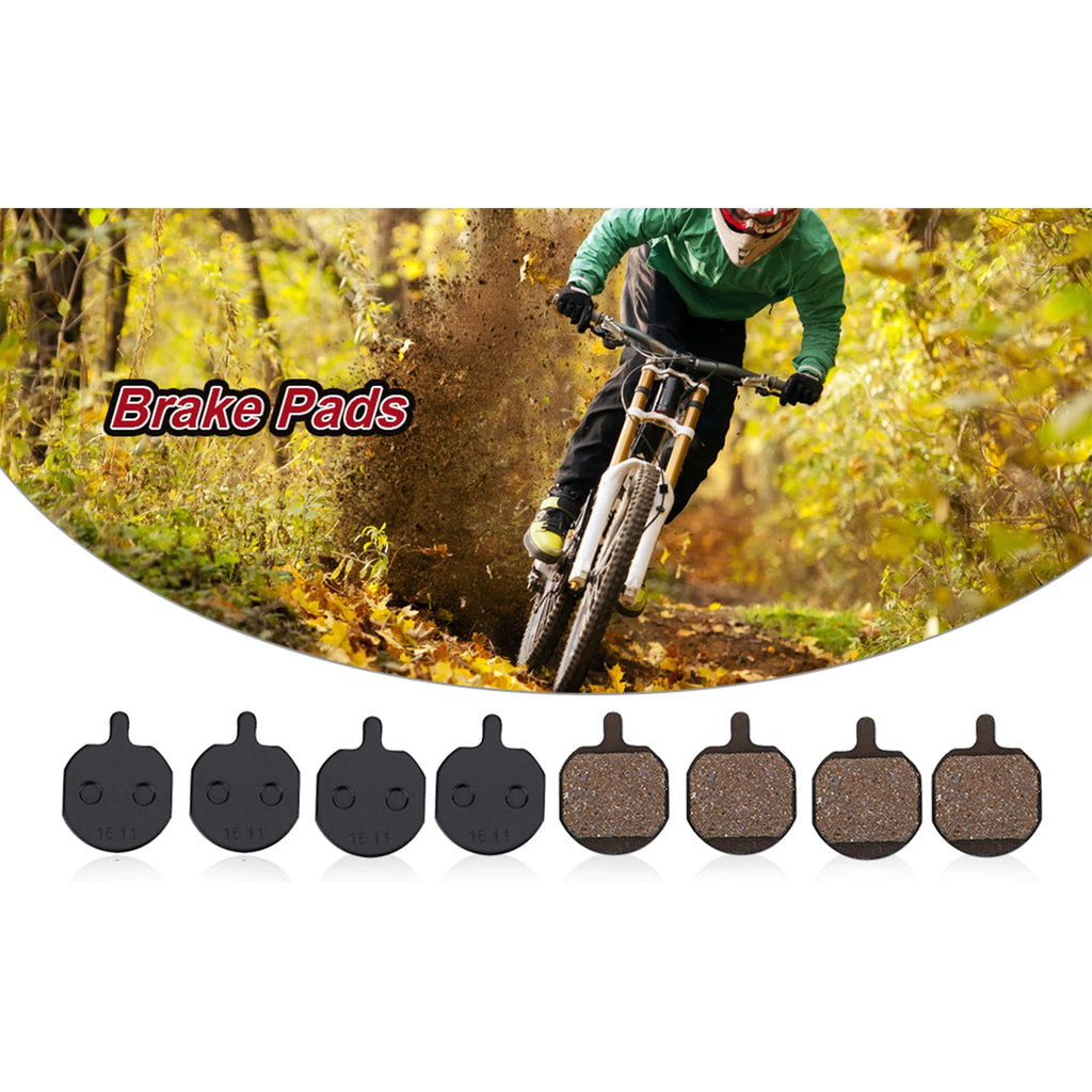 Brake Pads Resin Brake Pads Disc Brake Pads 4 Pairs Mountain Bike Metallic Disc Brake Pads For Hayes Sole MX2/3/4/5 CX5 GX-C GX2 Qme