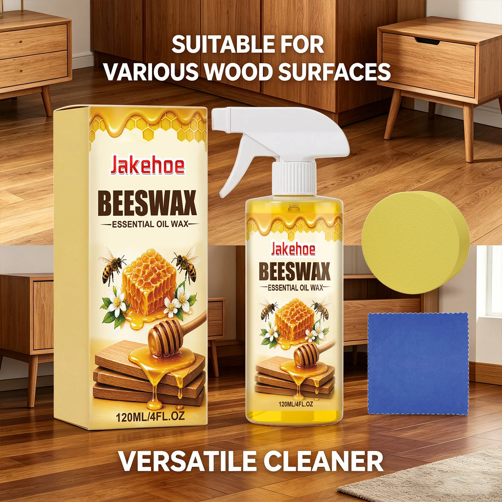 Beeswax Furniture Polish Spray Remove Scratches Restoring Shine Waterproof Routine Maintenance Natural Wood Beeswax Conditioner Qme