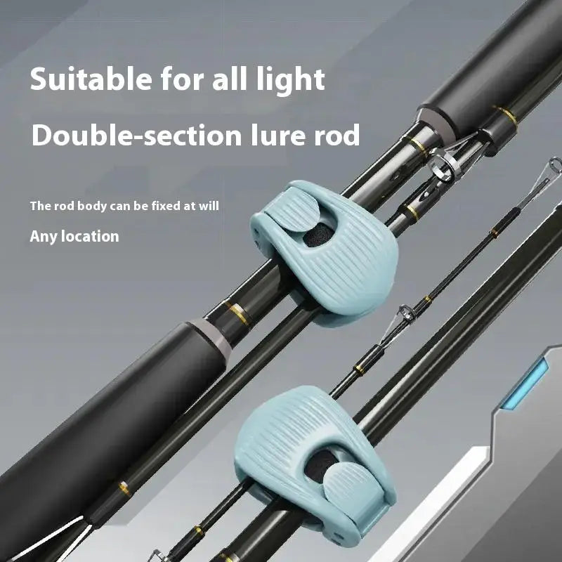 2 4 Fishing Rod Holder Fixer Clip Pole Compact Design Qme