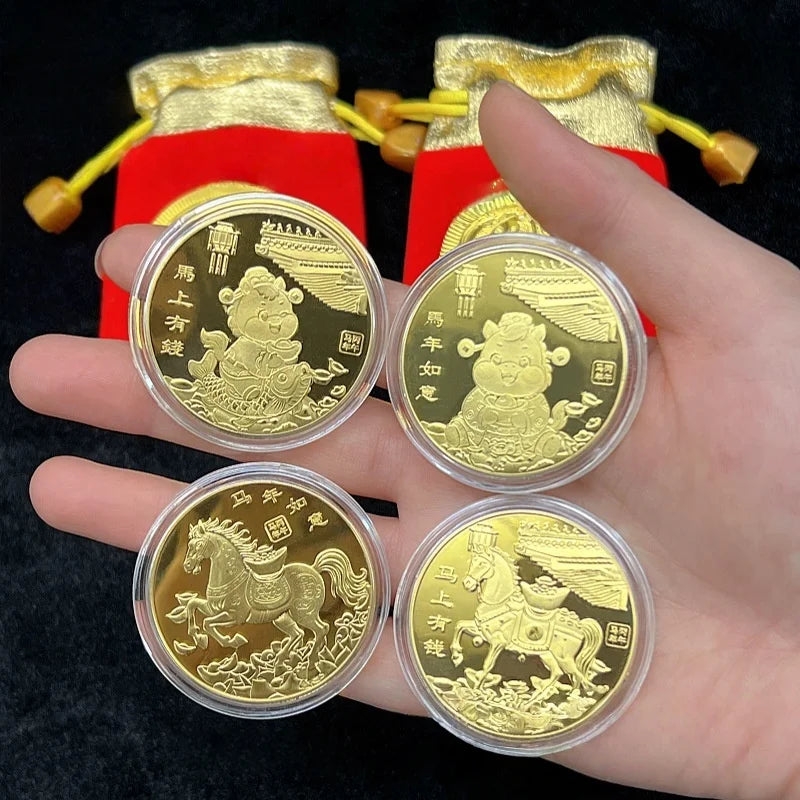 2026 Year Horse Lucky Zodiac Medal Event Souvenir Metal Craft Qme
